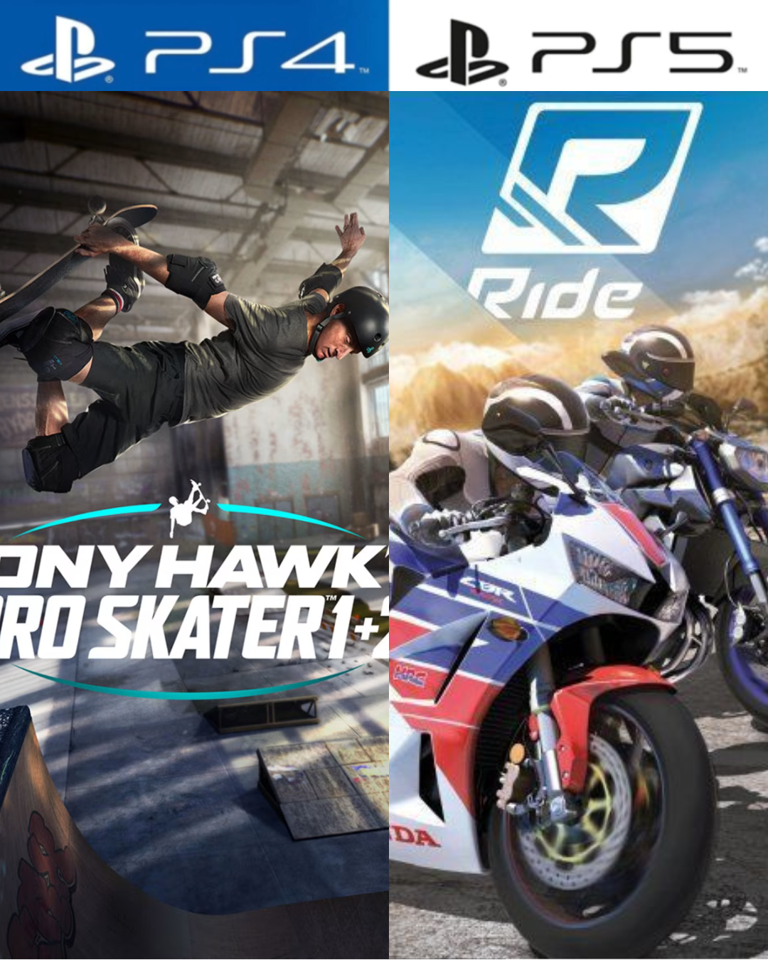 Tony Hawks Pro Skater 1+2 + RIDE PS4 | PS5