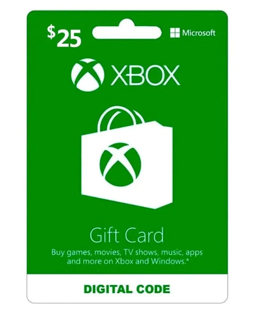 Tarjeta Xbox USA 25 USD