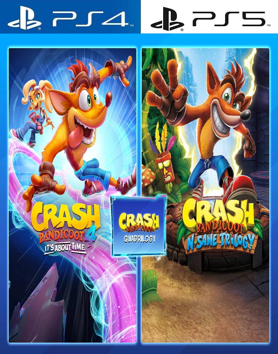 Crash Bandicoot Lote Quadrilogy PS4 | PS5