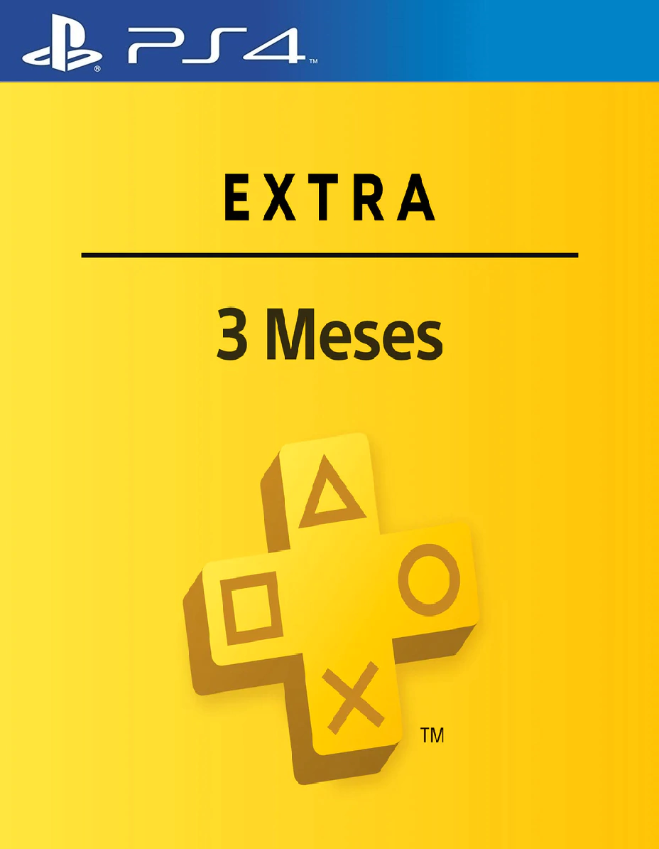 PS Plus Extra 3 Meses PS4